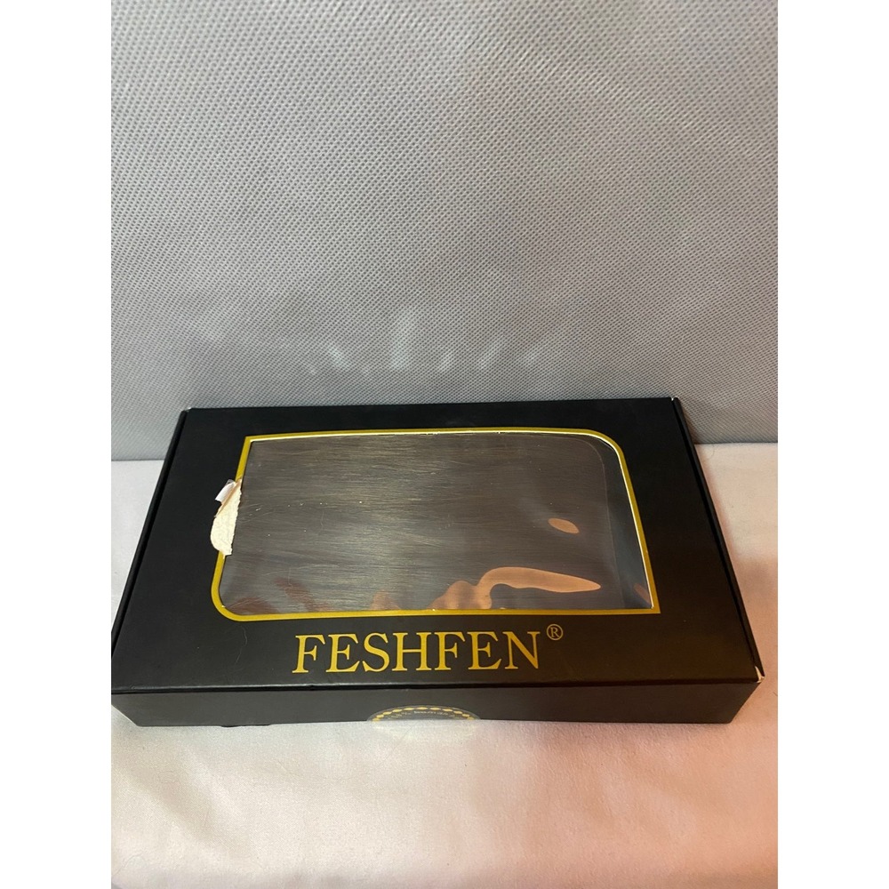 FESHFEN Clip inโ Human Hair Extensions 7 Piece, 18"